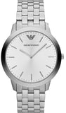 Buy Shop Emporio Armani Classic Quartz Silver Dial Silver Steel Strap Watch For Men - AR1745 USA Online
