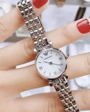 Buy Shop Emporio Armani Gianni T Bar Mother of Pearl Dial Silver Steel Strap Watch For Women - AR1688 USA Online