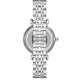 Buy Shop Emporio Armani Gianni T Bar Pink Mother of Pearl Dial Silver Steel Strap Watch For Women - AR1779 USA Online