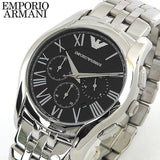 Buy Shop Emporio Armani Classic Chronograph Black Dial Silver Steel Strap Watch For Men - AR1786 USA Online
