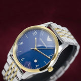Buy Shop Emporio Armani Classic Quartz Blue Dial Two Tone Steel Strap Watch For Men - AR1868 USA Online