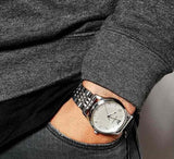 Buy Shop Emporio Armani Classic Chronograph Silver Dial Silver Steel Strap Watch For Men - AR1879 USA Online