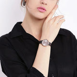 Buy Shop Emporio Armani Classic Quartz Pink Dial Brown Leather Strap Watch For Women - AR1911 USA Online