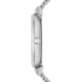 Buy Shop Emporio Armani Gianni T Bar Mother of Pearl Dial Silver Steel Strap Watch For Women - AR1955 USA Online