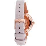 Buy Shop Emporio Armani Gianni T Bar Mother Of Pearl Pink Dial Pink Leather Strap Watch For Women - AR1958 USA Online