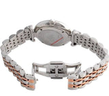 Buy Shop Emporio Armani Gianni T-Bar Mother of Pearl Dial Two Tone Steel Strap Watch For Women - AR1987 USA Online