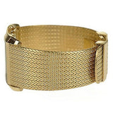 Buy Shop Emporio Armani Super Slim Quartz White DIal Gold Mesh Bracelet Watch For Women - AR2017 USA Online