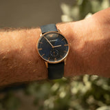 Buy Shop Emporio Armani Classic Quartz Blue Dial Blue Leather Strap Watch For Men - AR2071 USA Online