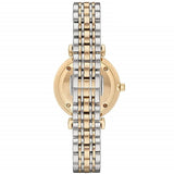 Buy Shop Emporio Armani Gianni T Bar Analog White Dial Two Tone Steel Strap Watch For Women - AR2076 USA Online