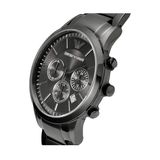 Buy Shop Emporio Armani Classic Chronograph Grey Dial Grey Steel Strap Watch For Men - AR2454 USA Online