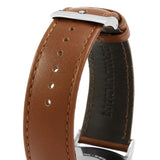 Buy Shop Emporio Armani Renato Silver Dial Brown Leather Strap Watch For Men - AR2463 USA Online
