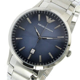 Buy Shop Emporio Armani Renato Blue Dial Silver Steel Strap Watch For Men - AR2472 USA Online