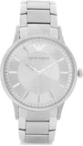 Buy Shop Emporio Armani Classic Quartz Silver Dial Silver Steel Strap Watch For Men - AR2478 USA Online