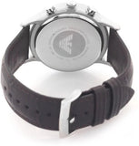 Buy Shop Emporio Armani Renato Chronograph Black Dial Brown Leather Strap Watch For Men - AR2482 USA Online