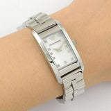 Buy Shop Emporio Armani Donna Mother Of Pearl White Dial Silver Steel Strap Watch for Women - AR3167 USA Online