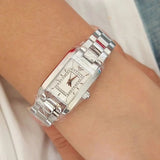 Buy Shop Emporio Armani Classic Diamonds Silver Dial Silver Steel Strap Watch For Women - AR3170 USA Online