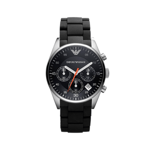 Buy Shop Emporio Armani Sportivo Chronograph Black Dial Black Strap Watch For Men - AR5858 USA Online