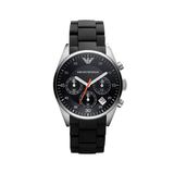 Buy Shop Emporio Armani Sportivo Chronograph Black Dial Black Strap Watch For Men - AR5858 USA Online