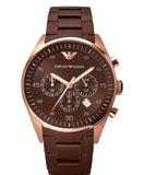 Emporio Armani Sport Chronograph Brown Dial Brown Stainless Steel Watch For Men - AR5890