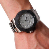 Buy Shop Emporio Armani Bracelet Collection Black Dial Silver Steel Strap Watch For Men - AR5970 USA Online