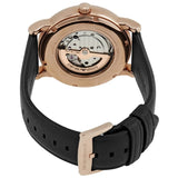 Buy Shop Emporio Armani Luigi Automatic Silver Dial Black Leather Strap Watch For Men - AR60013 USA Online