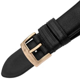 Buy Shop Emporio Armani Luigi Automatic Silver Dial Black Leather Strap Watch For Men - AR60013 USA Online