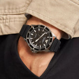 Buy Shop Emporio Armani Meccanico Automatic Black Dial Black Silicone Strap Watch For Men - AR60062 USA Online