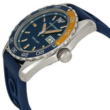 Buy Shop Emporio Armani Sportivo Chronograph Quartz Blue Dial Blue Rubber Strap Watch For Men - AR6045 USA Online