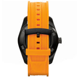 Buy Shop Emporio Armani Sportivo Quartz Black Dial Orange Rubber Strap Watch For Men - AR6046 USA Online