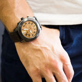 Buy Shop Emporio Armani Delta Chronograph Brown Dial Brown Leather Strap Dial Watch For Men - AR6055 USA Online