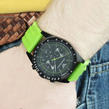 Buy Shop Emporio Armani Sports Analog Black Dial Green Rubber Strap Watch For Men - AR6115 USA Online
