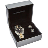 Buy Shop Emporio Armani Quartz Black Dial Two Tone Steel Strap Watch For Men - AR80017 USA Online