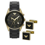 Buy Shop Emporio Armani Sportivo Quartz Black Dial Black Steel Strap Watch For Men - AR8023 USA Online