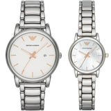 Buy Shop Emporio Armani Quartz White Dial Silver Steel Strap Watch For Men - AR90000 USA Online