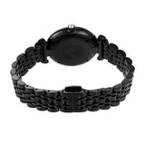 Buy Shop Emporio Armani Gianni T-Bar Quartz Black Mother of Pearl Dial Black Steel Strap Watch For Women - AR11268 USA Online