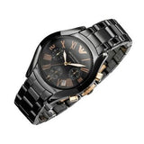 Buy Shop Emporio Armani Chronograph Black Ceramic Stainless Steel Dial Watch For Women - AR1411 USA Online