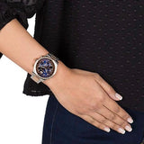 Buy Shop Michael Kors Brinkley Blue Dial Two Tone Steel Strap Watch for Women - MK6205 USA Online