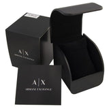 Buy Shop Armani Exchange Outerbanks Chronograph Black Dial Black Silicone Strap Watch For Men - AX1343 USA Online
