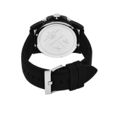 Buy Shop Armani Exchange Outerbanks Chronograph Black Dial Black Silicone Strap Watch For Men - AX1326 USA Online