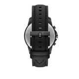 Buy Shop Armani Exchange Banks Chronograph Black Dial Black Leather Strap Watch For Men - AX1724 USA Online