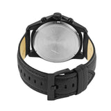 Buy Shop Armani Exchange Banks Chronograph Black Dial Black Leather Strap Watch For Men - AX1724 USA Online