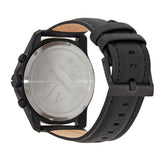 Buy Shop Armani Exchange Banks Chronograph Black Dial Black Leather Strap Watch For Men - AX1724 USA Online