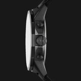 Buy Shop Armani Exchange Banks Chronograph Black Dial Black Leather Strap Watch For Men - AX1724 USA Online