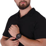 Buy Shop Armani Exchange Banks Chronograph Black Dial Black Steel Strap Watch For Men - AX1722 USA Online
