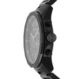Buy Shop Armani Exchange Banks Chronograph Black Dial Black Steel Strap Watch For Men - AX1722 USA Online