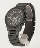 Buy Shop Armani Exchange Banks Chronograph Black Dial Black Steel Strap Watch For Men - AX1722 USA Online
