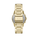 Buy Shop Armani Exchange Banks Chronograph Black Dial Gold Steel Strap Watch For Men - AX1721 USA Online