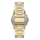 Buy Shop Armani Exchange Banks Chronograph Black Dial Gold Steel Strap Watch For Men - AX1721 USA Online