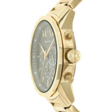 Buy Shop Armani Exchange Banks Chronograph Black Dial Gold Steel Strap Watch For Men - AX1721 USA Online