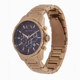 Buy Shop Armani Exchange Banks Chronograph Black Dial Gold Steel Strap Watch For Men - AX1721 USA Online